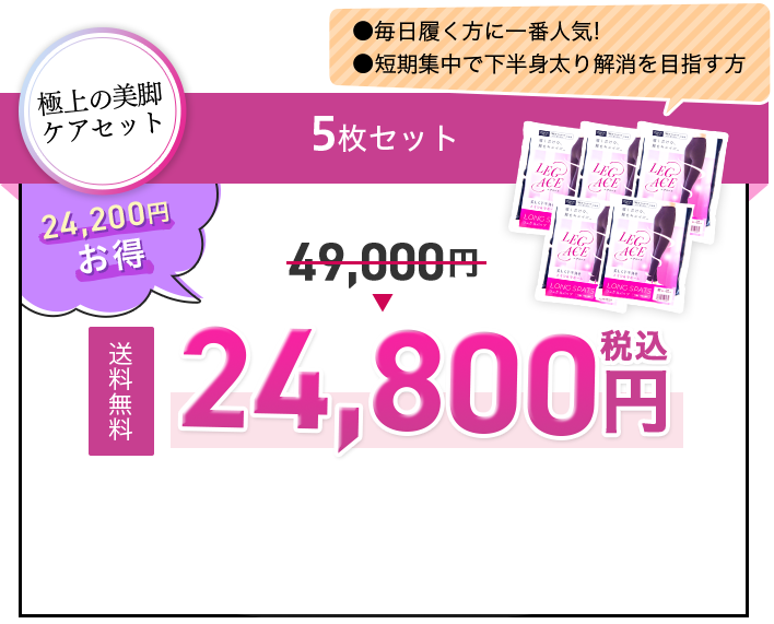 5枚セット 24,800円